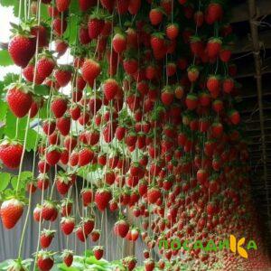 Клубника ампельная Анастасия купить по цене от 370р. в интернет-магазине «Посадика» с доставкой почтой в в Сергиев Посаде и по всей России – [изображение №1].